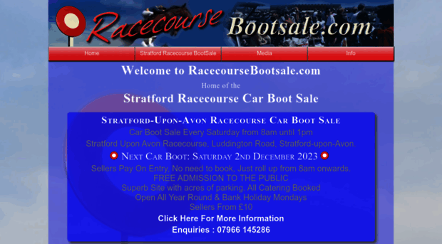 racecoursebootsale.com