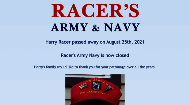 racersarmynavy.com