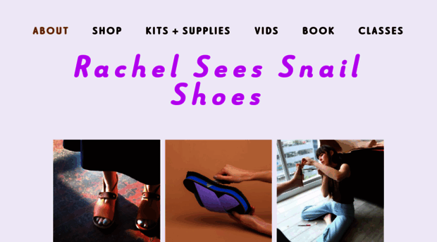 rachelseessnailshoes.com