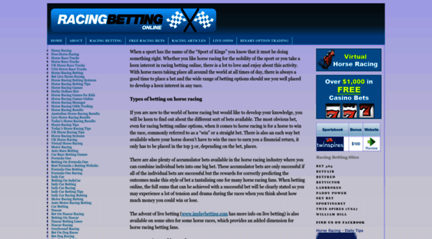 racingbettingonline.com