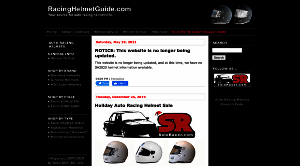 racinghelmetguide.com