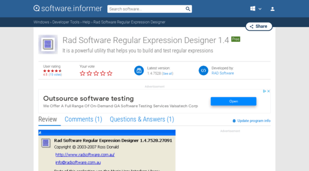 rad-software-regular-expression-designer.software.informer.com