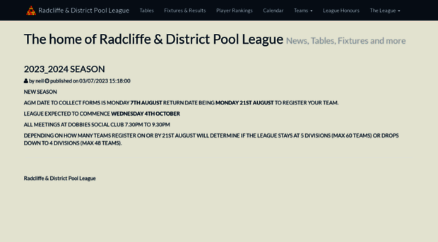 radcliffepoolleague.com