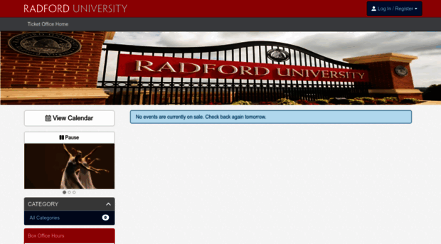radfordactivities.universitytickets.com