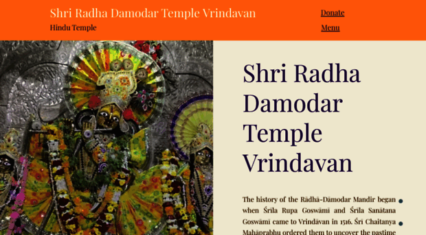 radhadamodarmandir.com