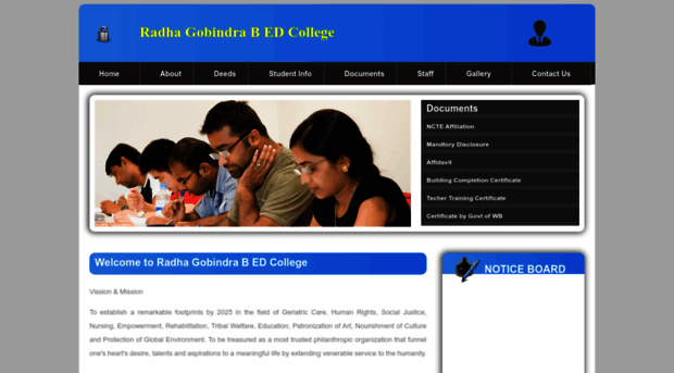 radhagobindabedcollege.com