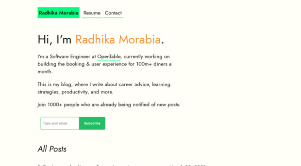 radhika.dev