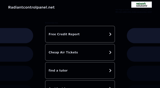 radiantcontrolpanel.net