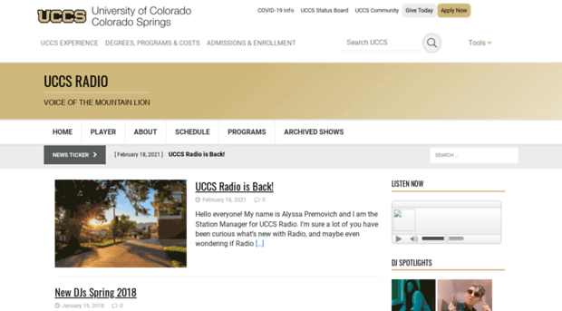 radio.uccs.edu