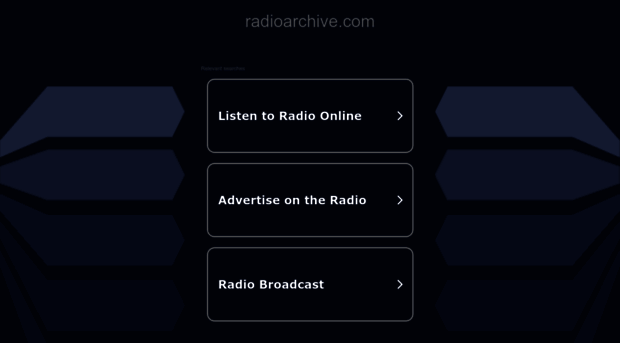 radioarchive.com