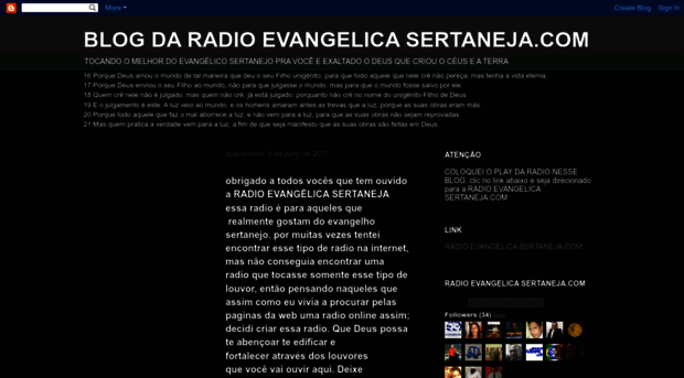 radioevangelicasertanejadobimlelder.blogspot.com.br