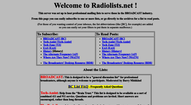 radiolists.net