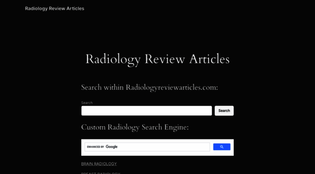 radiologyreviewarticles.com