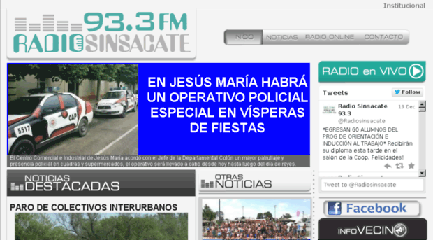 radiosinsacate.com.ar