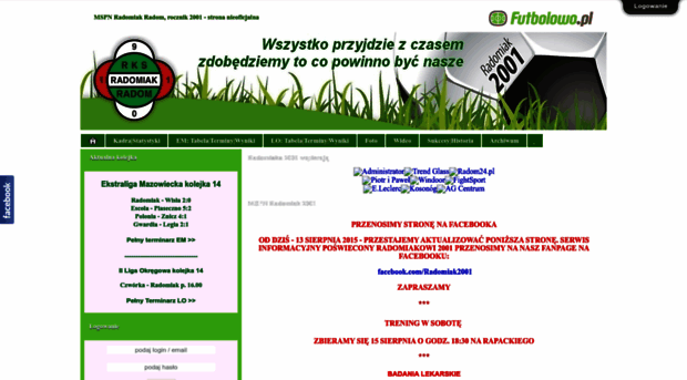 radomiak2001.futbolowo.pl