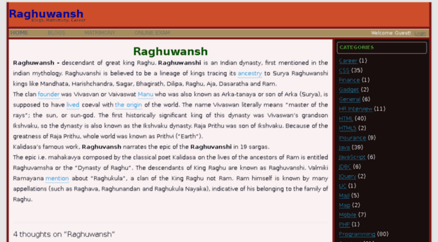 raghuwansh.com