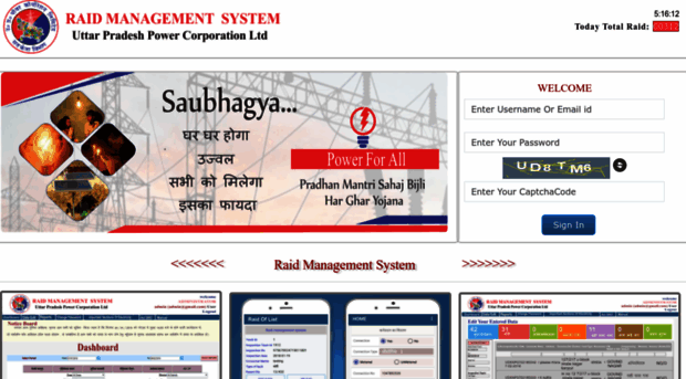 raid.uppcl.org - Raid Managment System |Login - Raid Uppcl