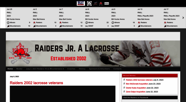 raiderslacrosse.ca