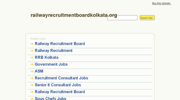 railwayrecruitmentboardkolkata.org