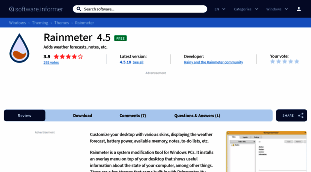 rainmeter.informer.com