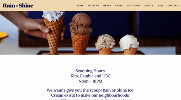 rainorshineicecream.com