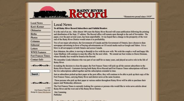 rainyriverrecord.com