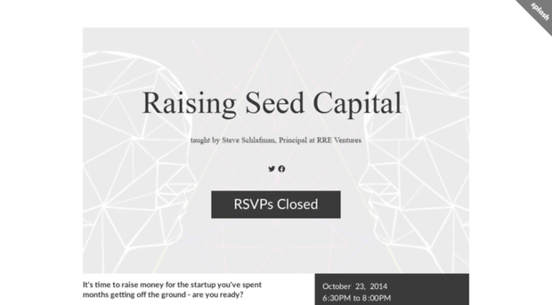 raisingseedcapital.splashthat.com