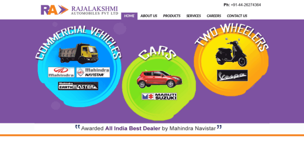 rajalakshmiautomobiles.com