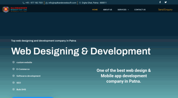 rajdhandevwebsoft.com