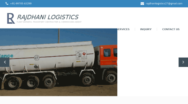 rajdhanilogistics.com