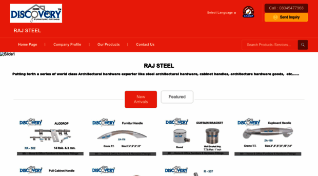 rajsteelhardware.com