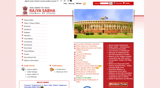 rajyasabha.gov.in