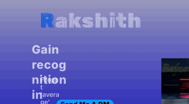 rakshith.framer.website