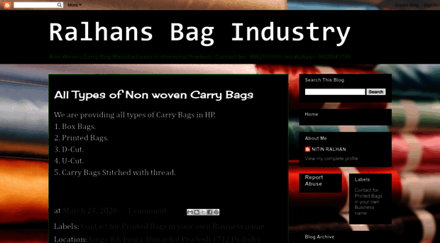 ralhansbagindustry.blogspot.com