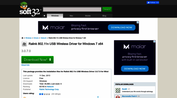 ralink-802-11n-usb-wireless-driver-for-windows-7-x64.soft32.com