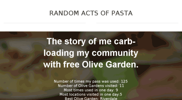 randomactsofpasta.com