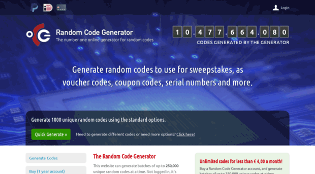randomcodegenerator.nl