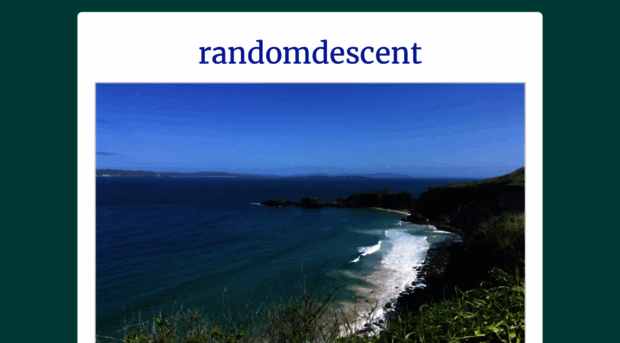 randomdescent.wordpress.com