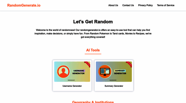 randomgenerate.io