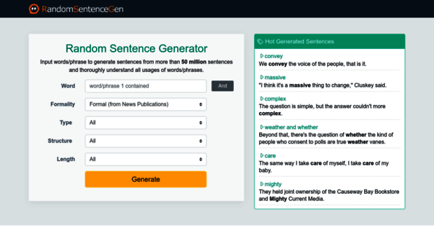 randomsentencegen.com
