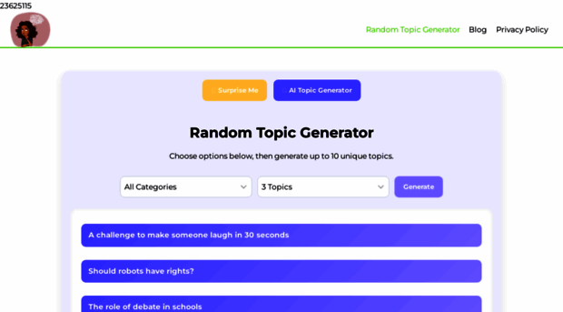 randomtopicgenerator.org
