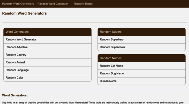 randomwordgenerators.com