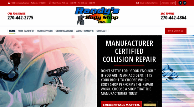 randysbodyshop.com