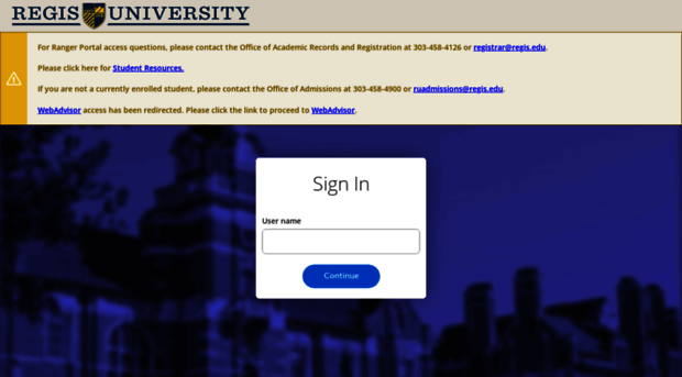 rangerportal.regis.edu