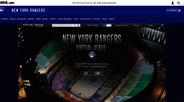 New York Rangers Virtual Venue™ by IOMEDIA