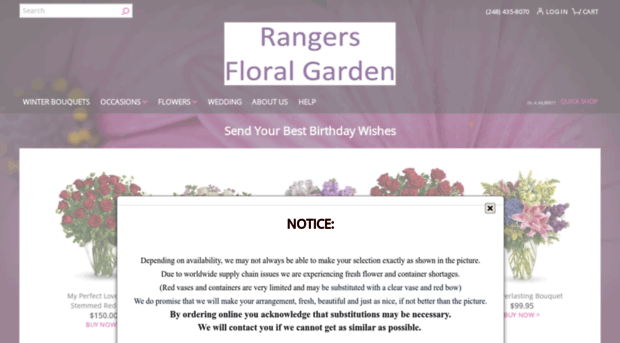 rangersflorist.com