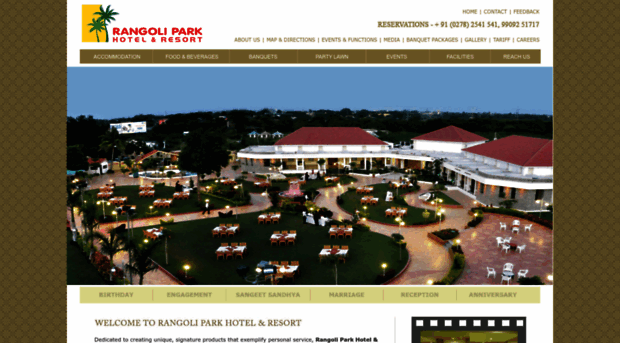 rangoliparkresort.com