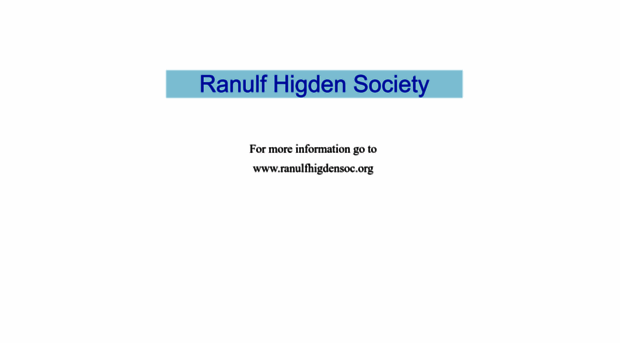 ranulfhigden.org.uk