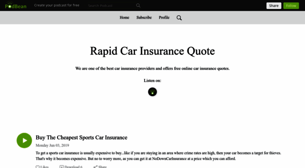 rapidcarinsurance.podbean.com