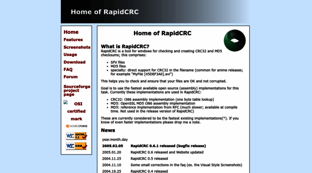 rapidcrc.sourceforge.net